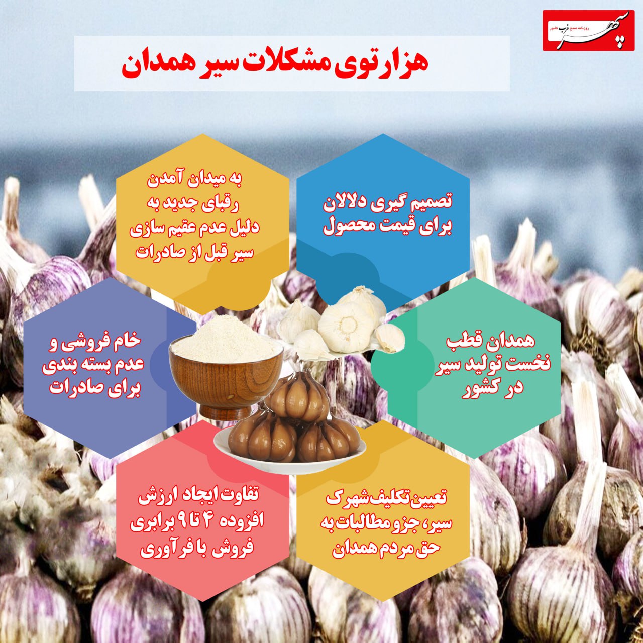 اینفوگرافیک/هزارتوی مشکلات سیر همدان