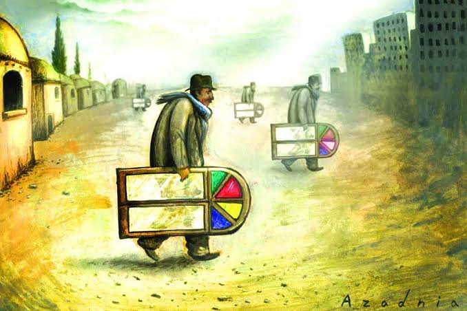 جوانان سنگستان ساکن روستا و شاغل در شهر