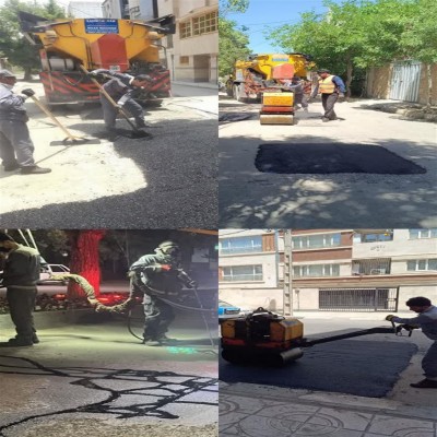 تولید و اجرای حدود 12000 تُن آسفالت در معابر همدان طی سه ماه ابتدای سال 1404