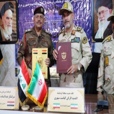 دیدار فرماندهان مرزبانی کرمانشاه و منطقه سوم عراق