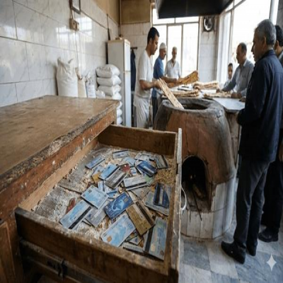 کشف بیش از 100 کارت بانکی از یک نانوایی در کرمانشاه